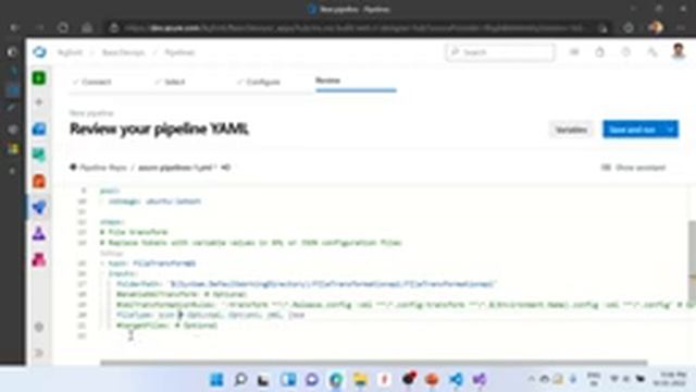File Transformation for application config in Azure Devops Pipeline смотреть онлайн