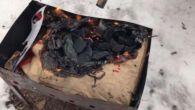 Как разжечь уголь в мангале быстро зимой смотреть онлайн