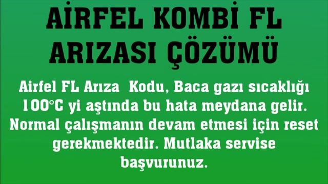 Airfel Kombi FL Arızası Nasıl Giderilir? смотреть онлайн