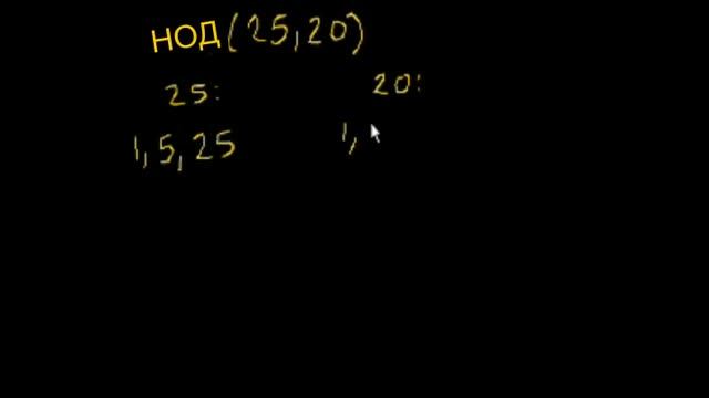 Наибольший общий делитель смотреть онлайн