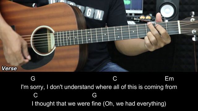 Just Give Me A Reason - P!nk ft. Nate Ruess | EASY Guitar Tutorial with Chords / Lyrics смотреть онлайн