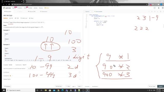 LeetCode 400. Nth Digit смотреть онлайн