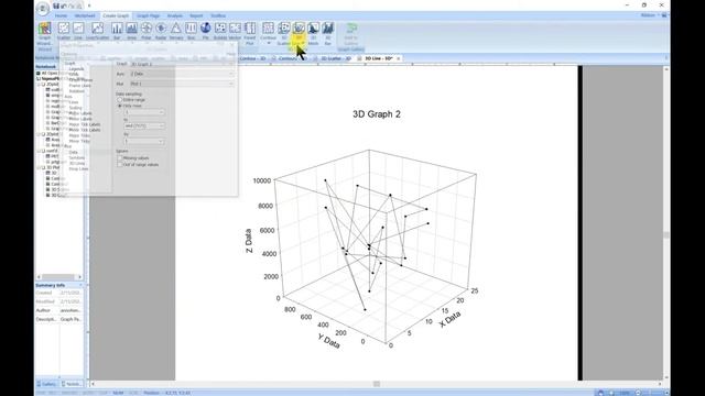 3D Line Plot in SigmaPlot смотреть онлайн