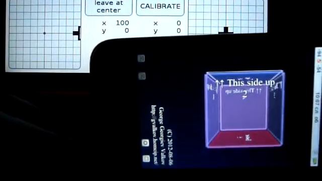 Accelerometer/Joystick calibration algorithm test, HTML5, iPhone 3G, WebSocket смотреть онлайн