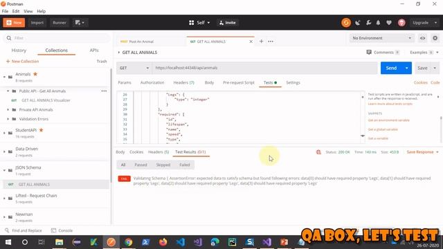 Part 21 - JSON Schema Validation Test смотреть онлайн