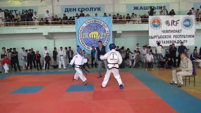 Таэквон-до ITF. Чемпионат КР-2014г. Г. Юлдашов и Н. Айдаров смотреть онлайн