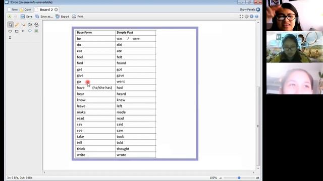 PAST SIMPLE: IRREGULAR VERBS смотреть онлайн