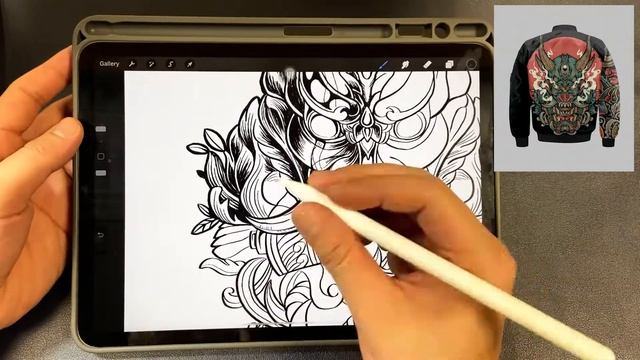 Drawing Samurai with iPad смотреть онлайн