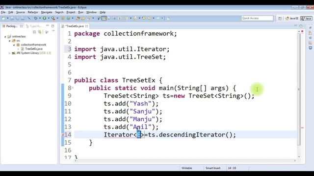 How to set TreeSet in descending order Java | TreeSet descendingIterator() method in Java смотреть онлайн