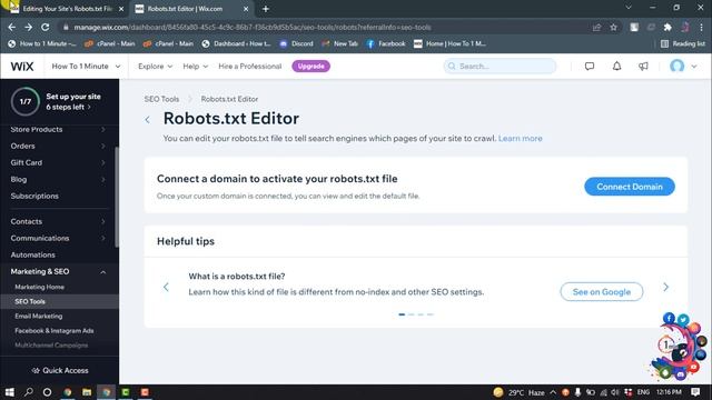 How to edit robots txt file in wix 2024 смотреть онлайн