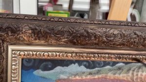 Как перекрасить раму для картины в нужный цвет.