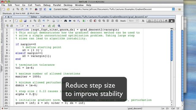Gradient Descent Algorithm Demonstration - MATLAB Implementation смотреть онлайн