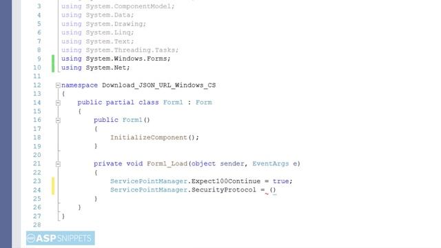 Download JSON file from URL in Windows Forms C# смотреть онлайн