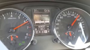Nissan Qashqai+2 2010 2.0 CVT acceleration 0-190 km.h.