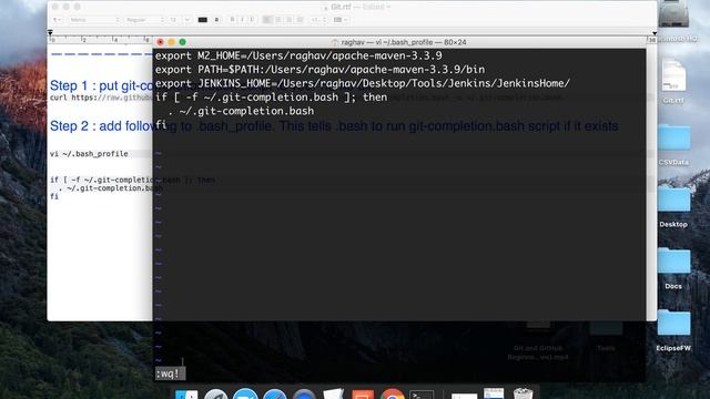 Git and GitHub Beginner Tutorial 4 - Enable git commands autocomplete and colors on Mac смотреть онлайн
