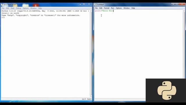 Python First Programme | Hello World | Let's Programme| смотреть онлайн