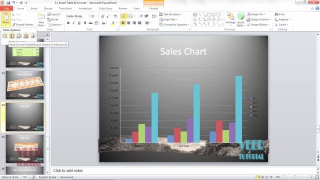How to Copy & Paste Chart from Excel into PowerPoint смотреть онлайн