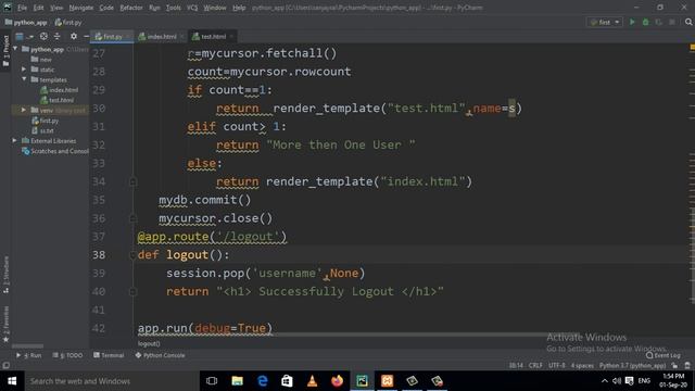 20: Python Flask Login System With Sessions (Hindi) смотреть онлайн