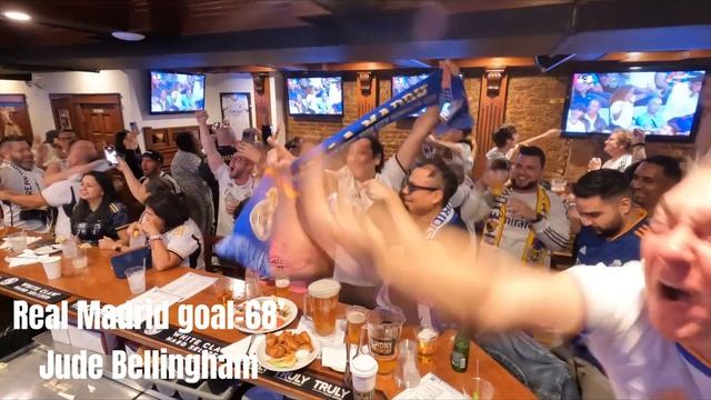 Real Madrid fans REACT to El Clásico COMEBACK win | Goals & celebrations at Peña Madridista NYC смотреть онлайн