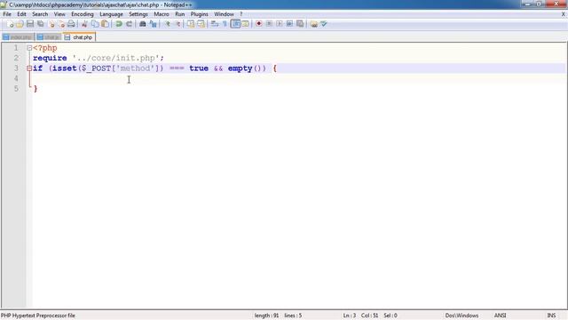 Tutorial Create an Ajax Chat Part 7. смотреть онлайн