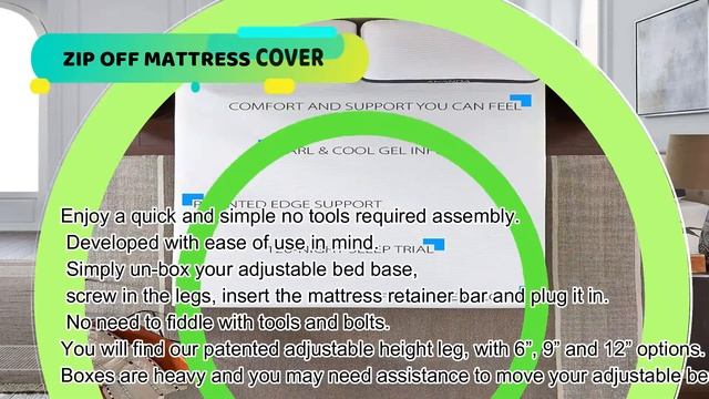 Ananda Pearl and Gel Infused Reactive Memory Foam | Best Adjustable Bed Base | Split King смотреть онлайн