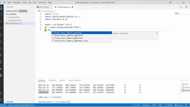 Create Candlestick Charts For Stocks Using Yahoo Finance смотреть онлайн