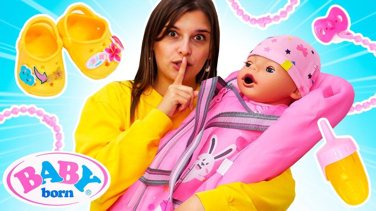 Кукла Беби Борн заболела на прогулке! Игры в доктора и дочки матери. Видео про игрушки для детей смотреть онлайн
