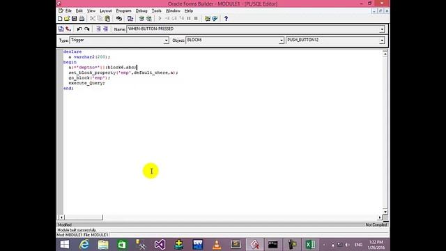 12-How to create Radio Buttons in Oracle forms смотреть онлайн