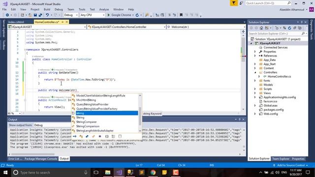 ASP.NET MVC JQuery AJAX GET part1 смотреть онлайн