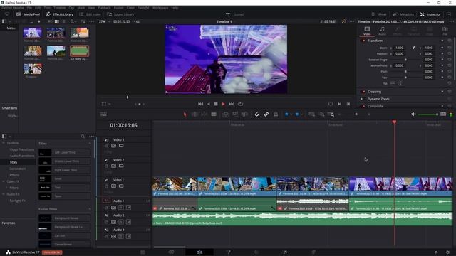 How to Edit a Professional Fortnite Montoge in DaVinci Resolve 17 смотреть онлайн