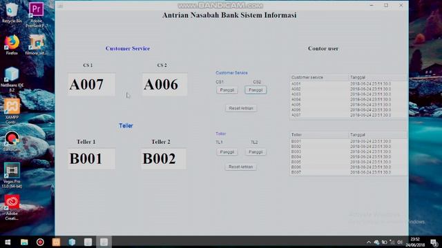 Demo Aplikasi Antrian Bank Menggunakan JAVA смотреть онлайн