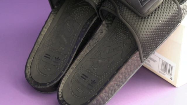 Adidas x Pharrell Williams CHANCLETAS HU BOOST SLIDES - REVIEW & ON FEET - Better than Yeezy Slides смотреть онлайн