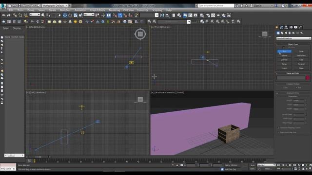 Autocad 3ds Max aplicar material a huacal(Palet vintage) смотреть онлайн