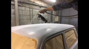 Покраска раптором нивы. Нива за 15000 восстаноление деень покраски