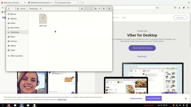 How do install Viber in Fedora Linux.Download and install viber in fedora смотреть онлайн