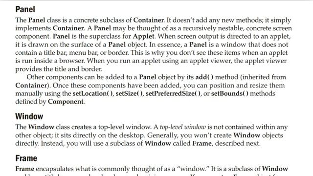 Window Fundamentals | AWT in Java | The Complete Refrence Java Audiobook смотреть онлайн
