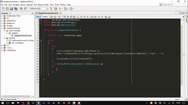 How To Connect To MySQL Database With Java [Design Patern Singleton] смотреть онлайн