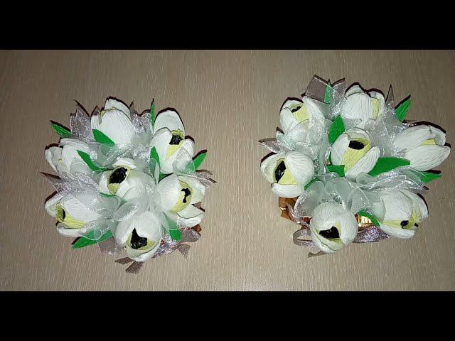 Букет подснежников с конфетами// смотреть онлайн