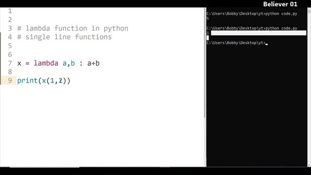 Lambda Functions in python in Telugu | Learn Python in Telugu | Lesson - 40 смотреть онлайн