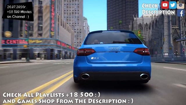 2013 Audi RS4 Avant - GTA IV ENB - 2.7K / 1440p ! _REVIEW смотреть онлайн