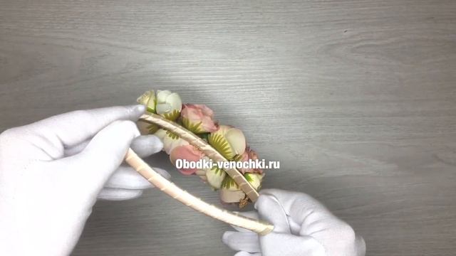 Видео обзор - ободок для волос из цветов "Кана" смотреть онлайн