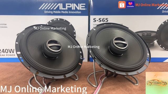 Alpine S-S65 6.5 inch 2 Way Coaxial Speaker Sound Testing * Bass Boosted + Sound Clarity Test * смотреть онлайн