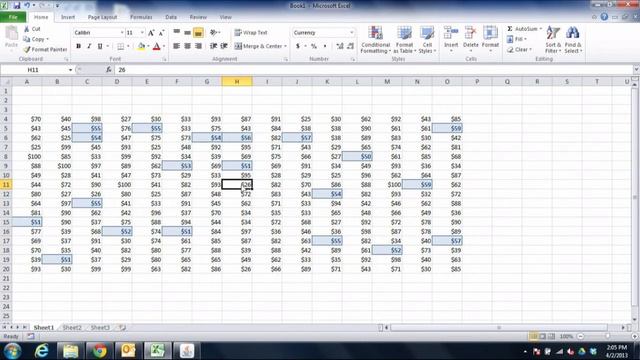 Excel 2010 Conditional Formatting смотреть онлайн