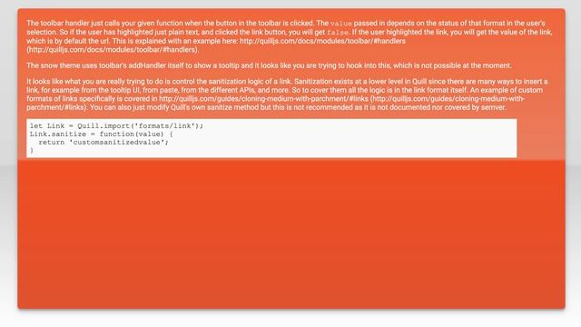Quill link handler not working смотреть онлайн