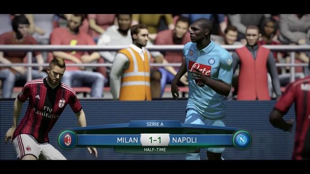 FIFA 15 Gameplay (PS4): AC Milan vs Napoli (Serie A) смотреть онлайн