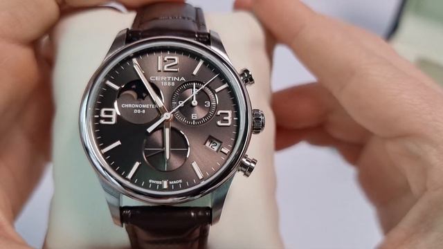 Обновленная CERTINA DS-8 MOON PHASE Chronograph Chronometer