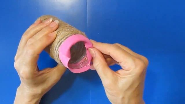 Мастер_Класс. Маленькая Вазочка из шпагата / джута / своими руками / идеи поделок подарков из джута смотреть онлайн