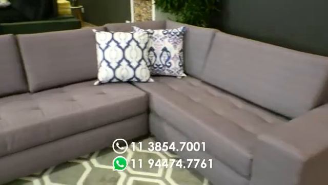 Promoção Dia dos Pais - Sofá de Canto Porto Vila e sofá Romênia com carregador USB. смотреть онлайн