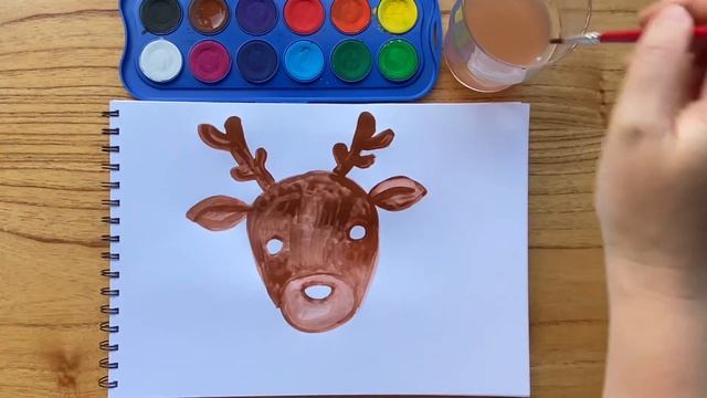 Как нарисовать НОВОГОДНЕГО ОЛЕНЯ смотреть онлайн