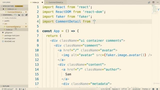 3.8 Component Nesting | Modern React with Redux [2019 Update] смотреть онлайн
